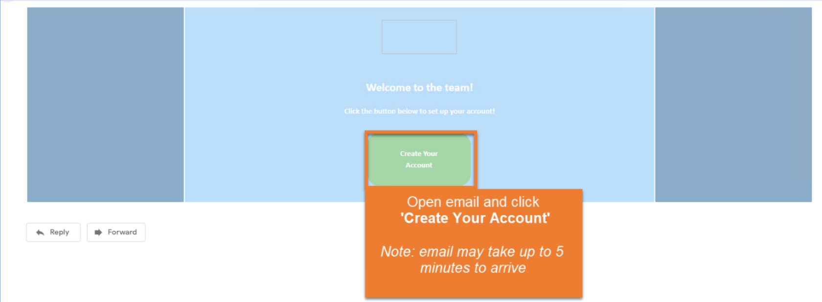 Step 2: Open the email and click Create Your Account